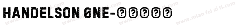Handelson 0ne字体转换